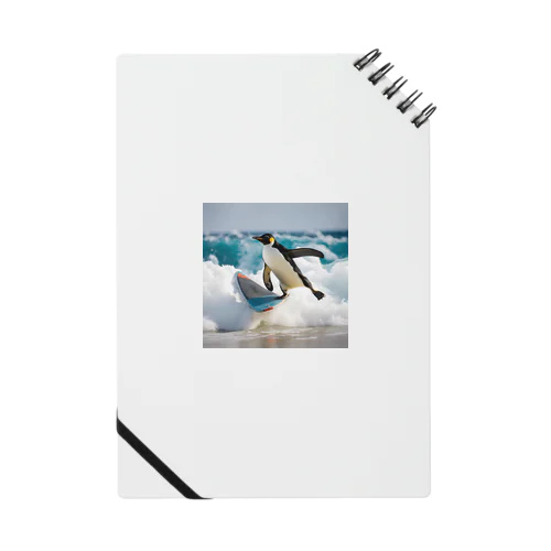 サーフィンするペンギン ノート