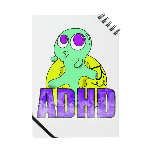 Character logo 『ADHD』 Notebook