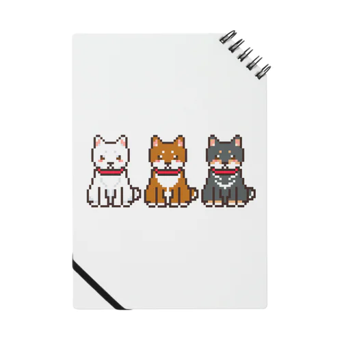 ドット絵三柴犬さん Notebook