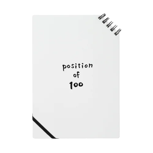 position of 100 Notebook