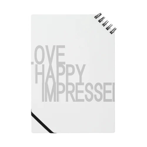 愛　幸せ　感動　love　happy　impressed ノート