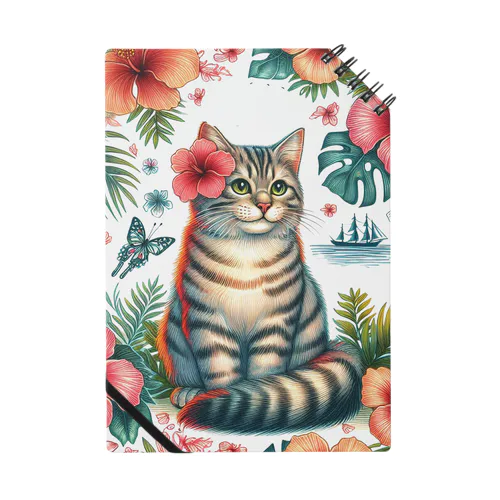 猫とハイビスカス🌺 Notebook