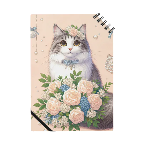 猫と薔薇　パールver. Notebook