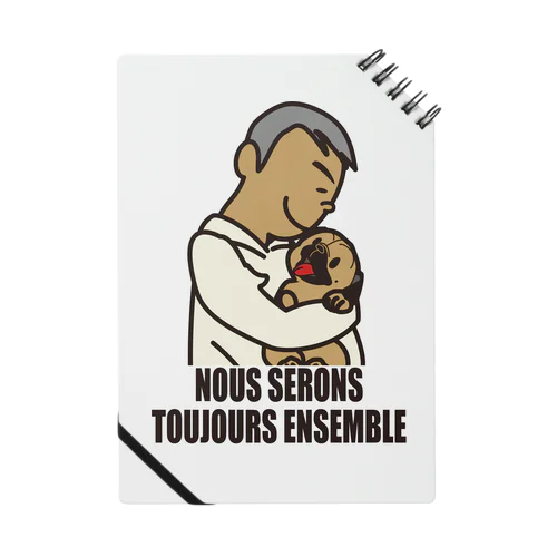 【パパとわんこ（papa et chien)】Nous serons toujours ensemble. Notebook