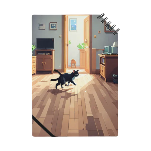 部屋を走る猫 ノート