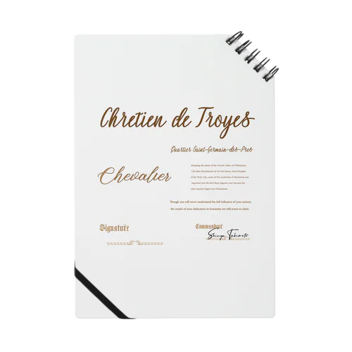 Chretien de Troyes Notebook