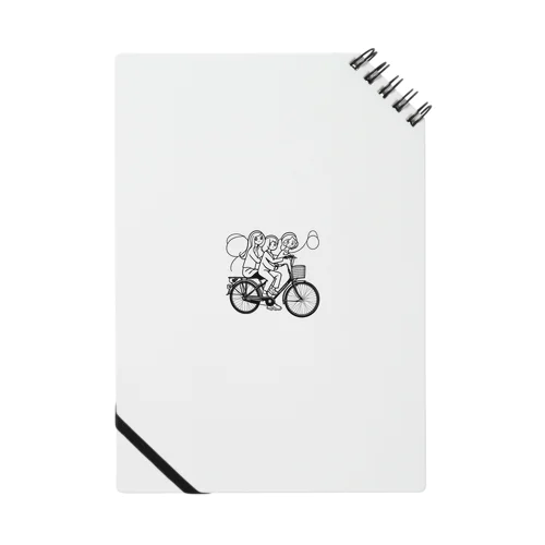 自転車ロゴ　ガールズ Notebook