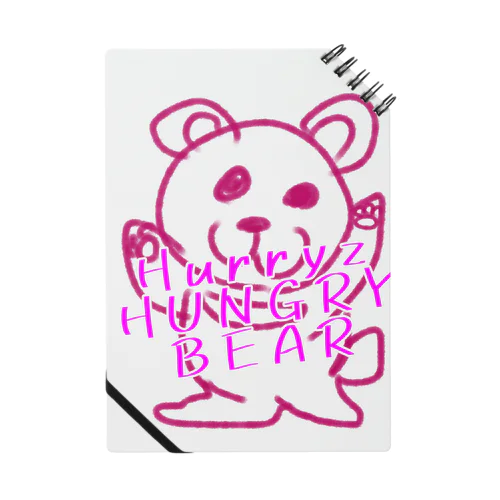 Hurryz HUNGRY BEAR 落書き ノート