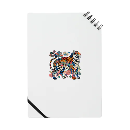 浮世絵風　虎（威風堂々）"Ukiyo-e Style: Majestic Tiger" "浮世绘风格：威风凛凛的虎" Notebook