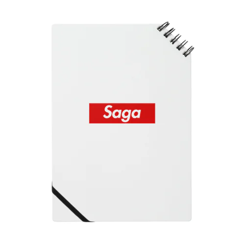 Saga　佐賀　ボックスロゴ　 Notebook