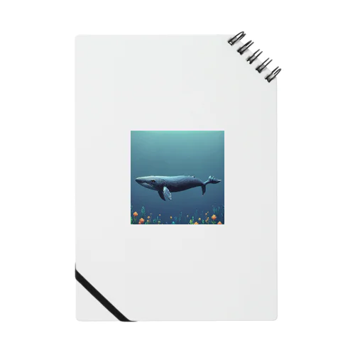 海中を泳ぐクジラのひれ Notebook