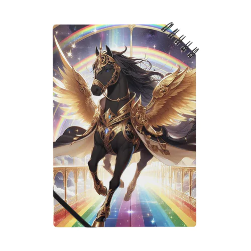 宇宙の虹を駆ける金鎧の黒ペガサス ノート