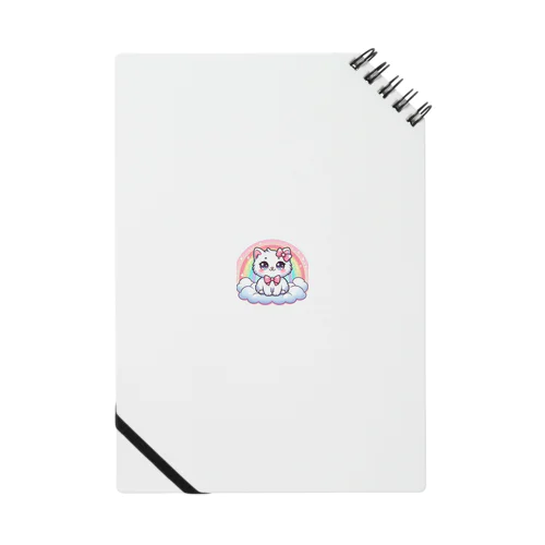 白猫のイラストグッズ Notebook
