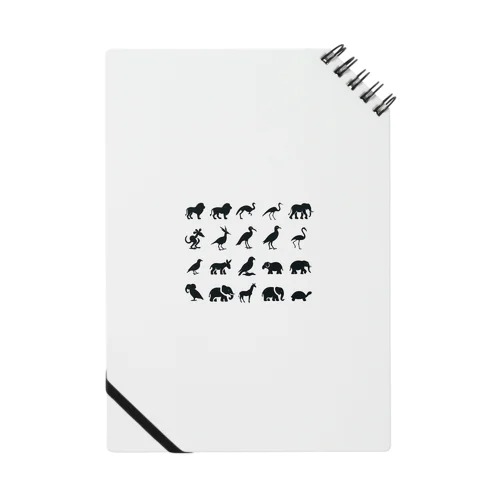 可愛い動物たちの影 Notebook