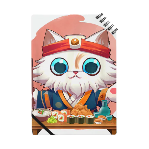 猫 寿司 食べる 可愛い 動物 ペット 日本 食べ物 猫 シェフ ノート