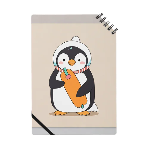 かわいいペンギンとおもちゃのキャンバス Notebook