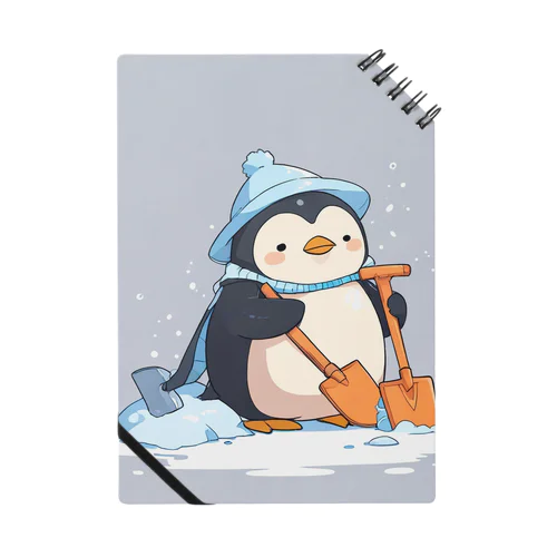 かわいいペンギンとおもちゃのシャベル Notebook