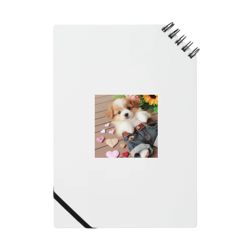 ジーパンがかわいいねー犬には　お似合いかも Notebook