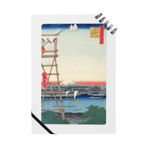 名所江戸百景　両ごく回向院元柳橋 / 100 Famous Views of Edo: Ryogoku Ekoin Motoyanagi Bridge Notebook