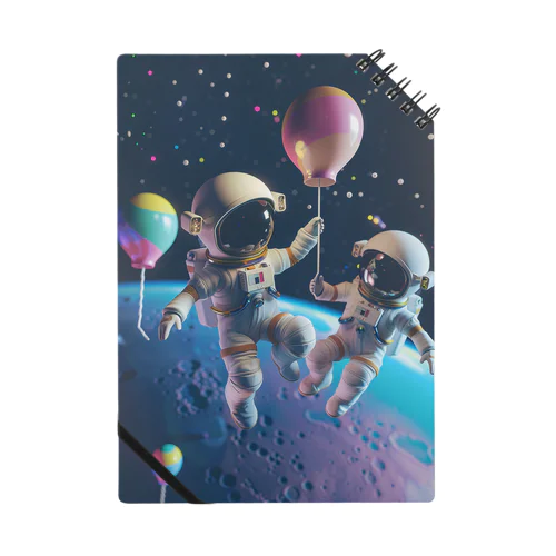 風船で宇宙にいった宇宙飛行士 Notebook