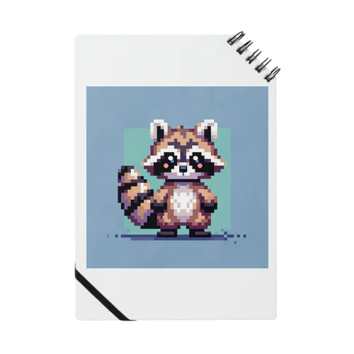 ドット絵アライグマちゃんTシャツサイズ Notebook