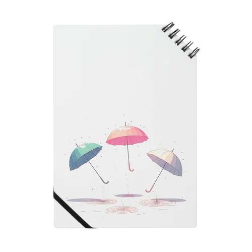 雨で踊る傘 Notebook