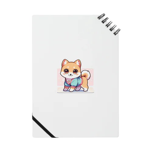 キュートな柴犬キャラクターのマスコット Notebook