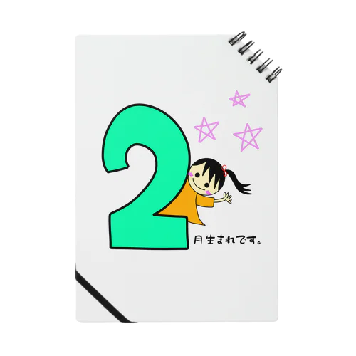 ２月生まれ(誕生日グッズ・女の子) Notebook