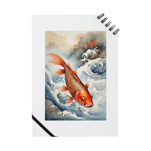 浮世絵　鯉　魚　アート ノート