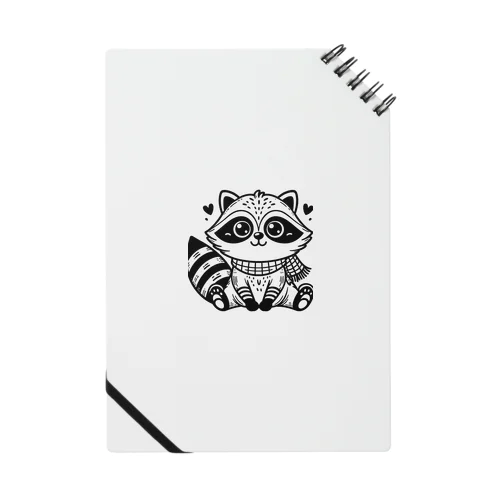 可愛いアライグマのグッズ Notebook