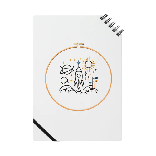 刺繍枠ｉｎ宇宙 Notebook