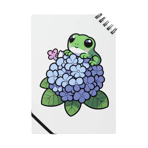 あじさいの花と🐸カエル君 Notebook