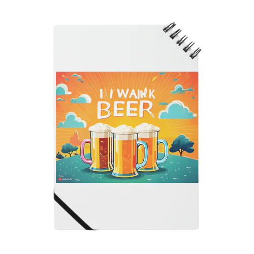 夏到来ビールグッズ！Beerで皆で盛り上がろう！ Notebook