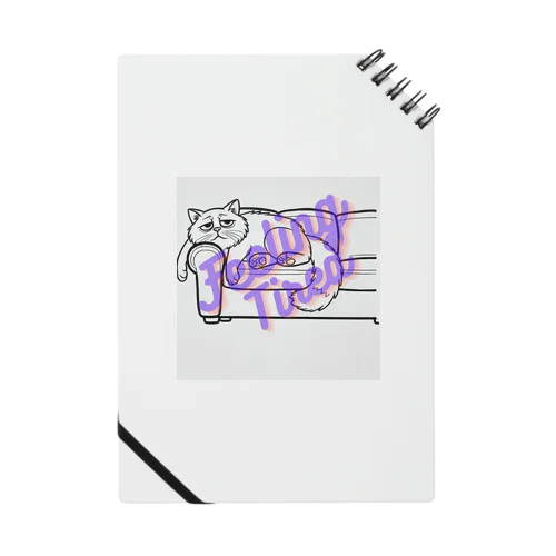 Feeling Tired cat Notebook