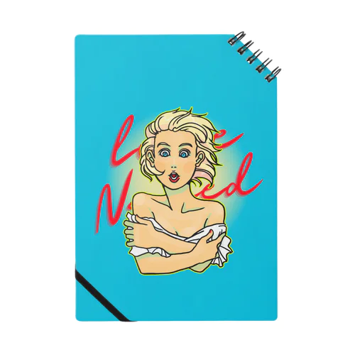 Love Naked turquoise ver.【MICHIEKI TRIP】 Notebook