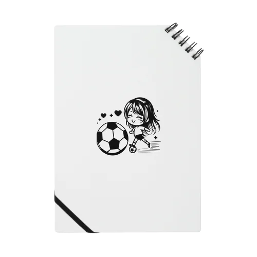 女の子サッカー Notebook