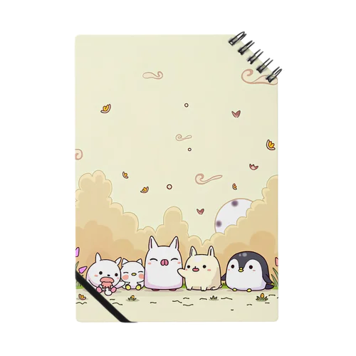 パステルの草原での仲間たち Notebook