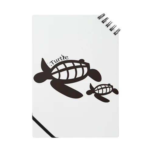 Turtle-Black Notebook