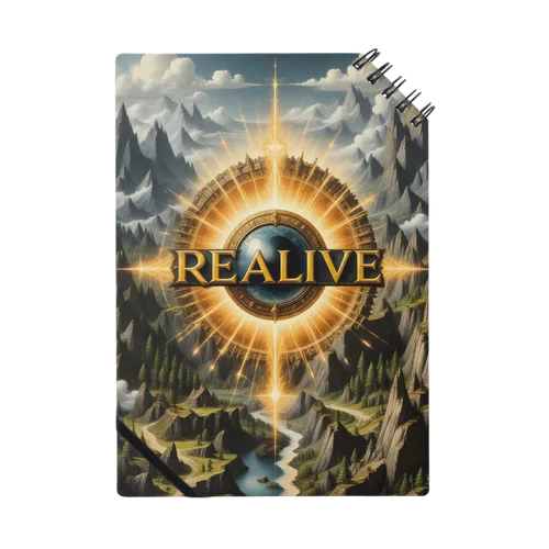 REALIVEロゴ金の光と山々 9-2-250202 Notebook