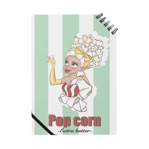 popcorn（グリーン） Notebook