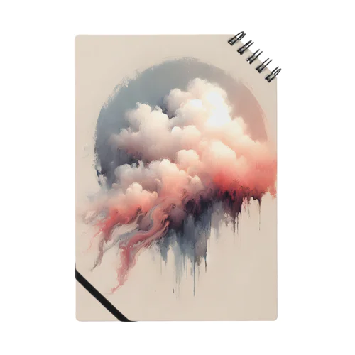 雲の断片を描くミニマルな形 Notebook