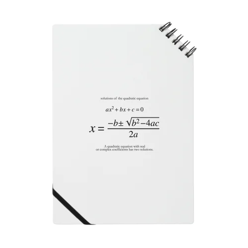 ２次方程式の解の公式：数式：高校数学 Notebook