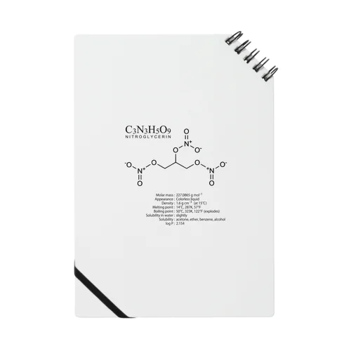 ニトログリセリン：爆発・爆薬：化学：化学構造・分子式 ノート