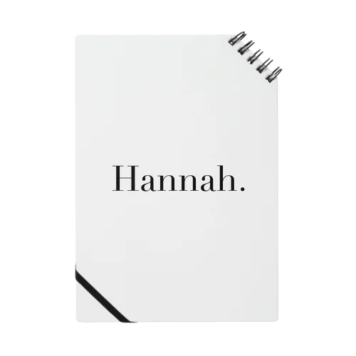 Hannah. Notebook