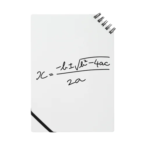 解の公式（淡色用） Notebook