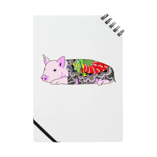 tatoo pig Notebook