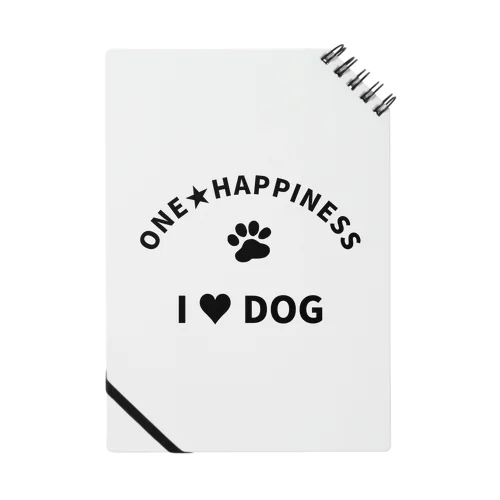 I LOVE DOG　ONEHAPPINESS Notebook