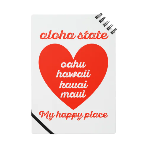 aloha state (ハート) Notebook