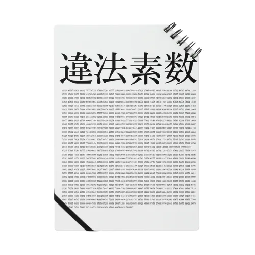 初めて発見された実行可能な違法素数 Notebook