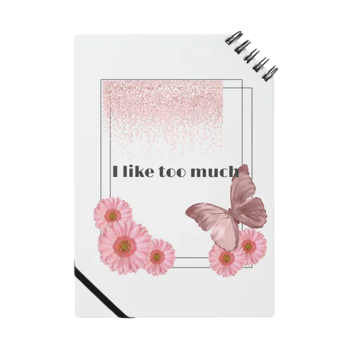 I like too muchケース（PINKver） Notebook